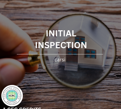 Initial Inspection Report Course