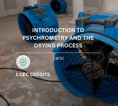 Introduction to Psychrometry and the drying process course