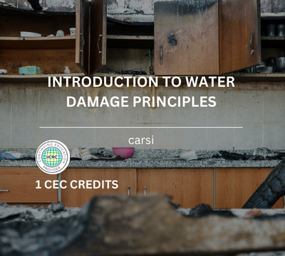 Introduction to Water Damage Principles Course