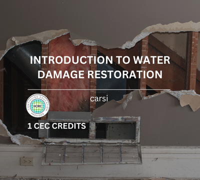 Introduction to Water Damage Restoration Course